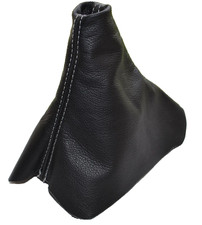 Gear Stick Gaiter For Volkswagen VW Passat B6 CC 2008-12 Leather White Stitching