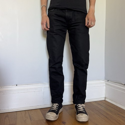 Lee black selvedge jeans rider - black,