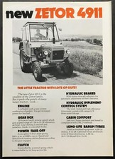 ZETOR 4911 TRACTOR Agricultural Sales Specification Leaflet UNDATED