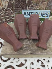 Antique Set of 4 Cast Iron Victorian Bath Feet Magna Reg No'  1884