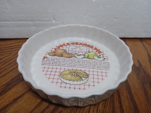Apple orange pie ceramic - orange,