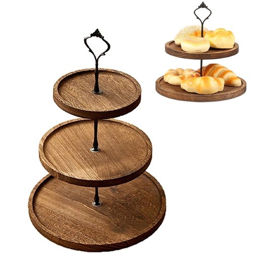 Layer elegant wooden cake - 2/3-layer,