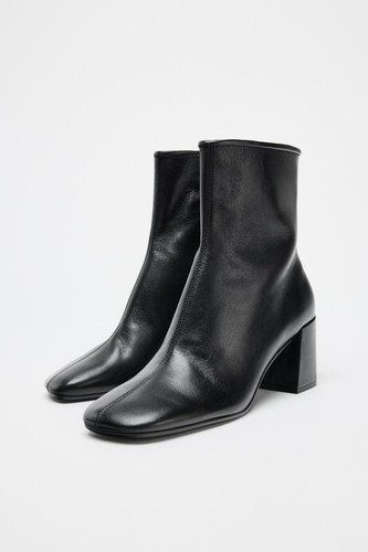 Zara leather mid - zara,