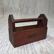 Breyer Wooden Toolbox 2.5" Mini Horse Accessory Wood Tack Box Toy CHRISTMAS GIFT