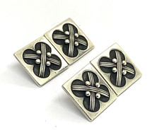 Rare Art Deco Georg Jensen Sterling Silver Cufflinks  Model 62A