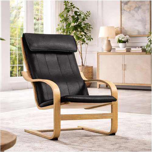 The faux leather poang chair - poang,