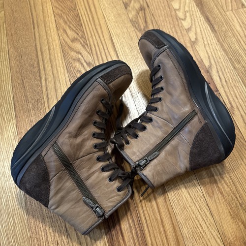 Mbt brown leather nafasi - leather, mid