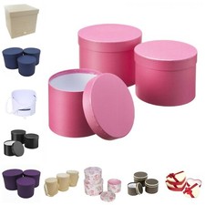 Round Square Hat Flower Box Boxes - Wedding Storage Florist Home Gift Decoration