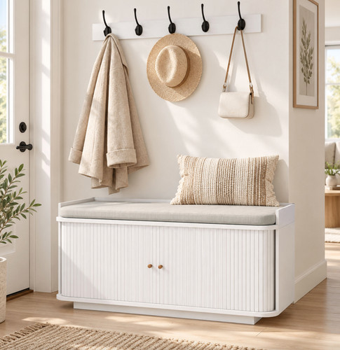 Hallway storage bench cushion - hallway,
