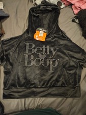 betty boop cropped black