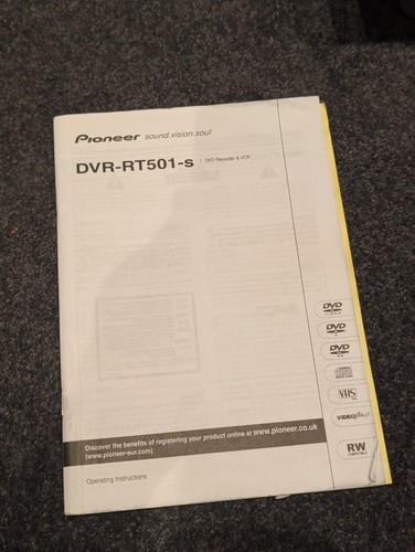 Pioneer dvr rt501 original - dvr-rt501-s,