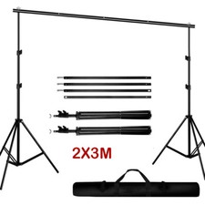 Photography Studio Heavy Duty Backdrop Stand Screen Background Support Kit+Case