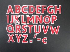 2007 - 2013 OFFICIAL SPORTING ID LEXTRA RED PLAYER SIZE SHIRT LETTERS 53MM