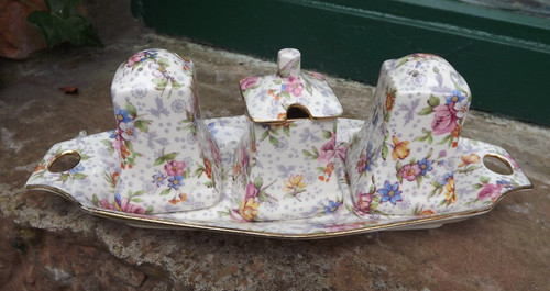 Vintage 1930s chintz - 1930s, royal