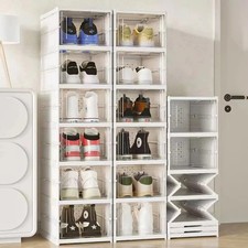 12x Clear Plastic Shoe Storage