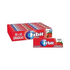 Orbit Strawberry Full Pack Of 30 X 14g Sugar Free Chewing Gum Best Before 10/25