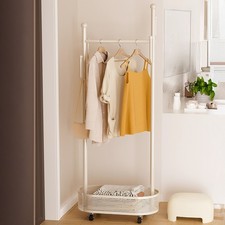 Rolling Metal Coat Stand