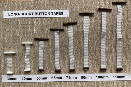 Upholstery button tapes - upholstery,