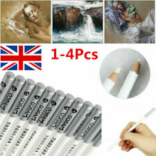 4Pcs White Fine Art Drawing Non-toxic Base Pastel Pencils Set For Artist Sketch