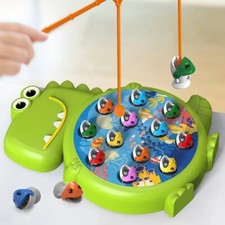Dinosaur Magnetic Fishing Plate Toy Rod Game for Children
