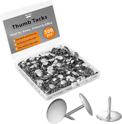 Steel thumb tacks - )steel,