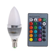 E14 3W RGB LED 15 Colors