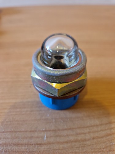 Domed brass oil - brass, glass