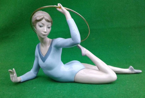 Lladro gymnast with ring - gymnast,