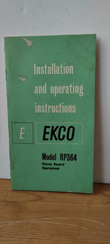 Ekco model rp364 - ekco,