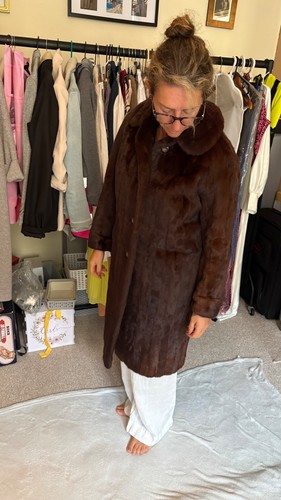 Vintage real mink fur coat - real,