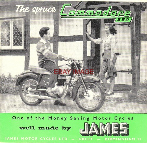 Original 1958 advert for - advert, james