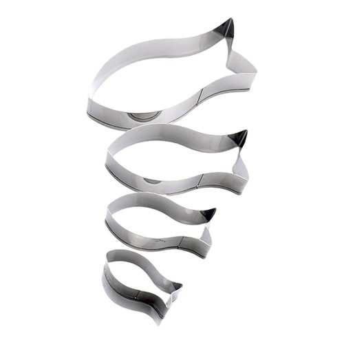 4pcs fish shaped cookie - cookie, cutter
