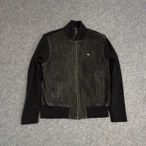 Lacoste leather jacket men - jacket, men’s
