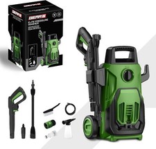 Pressure Washer 1600W Portable Jet Spray Electric with Hose Reel 120 Bar Nozzle