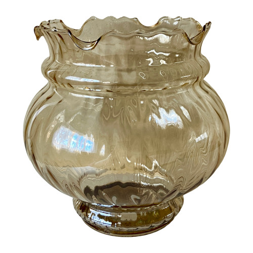 Amber glass light shade - glass,