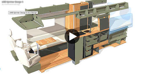 Camper van conversion - conversion, flat