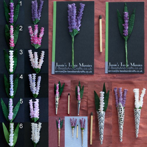 Paper lavender posy tussie - paper, posy: