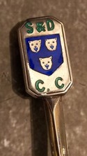 c1936 SHREWSBURY S & D CC Cricket Club? Hallmarked Silver Tea Spoon
