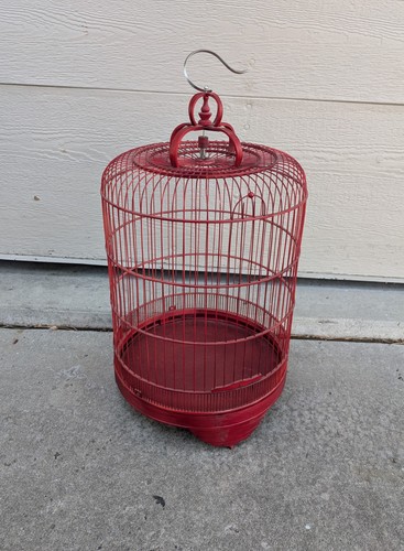 Vintage asian chinoiserie red - vintage,