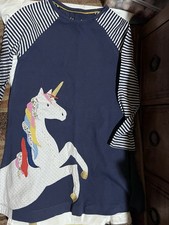 Girls Mini Boden Unicorn Dress 7-8 Years