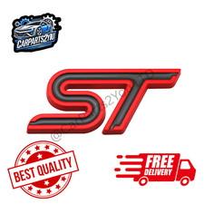 Ford FOCUS FIESTA MONDEO ST Rear Trunk Side Fender Emblem Badge + Sticky pad