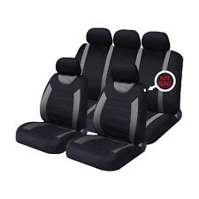 Grey/Black Universal Car Sports Seat Covers Vauxhall Viva 1963-2016