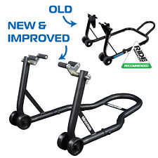 Oxford Big Black Front Paddock Stand Motorcycle Motorbike Up To 17" New