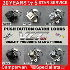 Push Button Catch Lock Knob Drawer Cupboard Door Motorhome Cabinet Latch vw T5