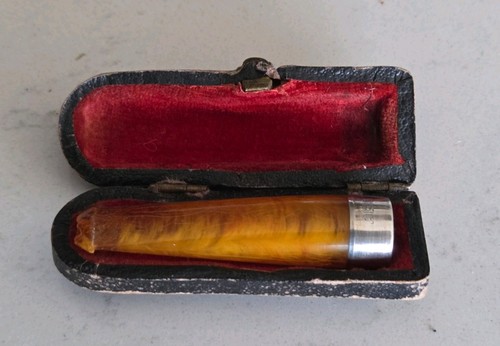 Antique amber silver - antique, cigarette