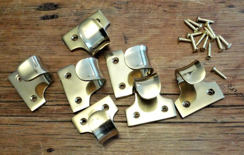Quality thick brass sash - quality,