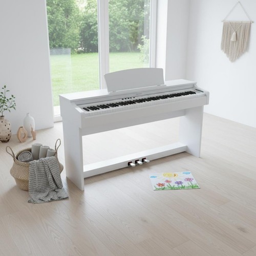 Wooden piano stand with - piano, 3