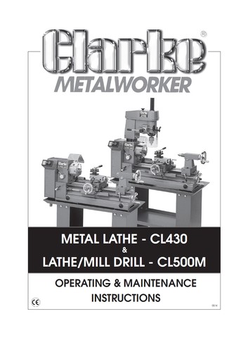 Clarke cl430 cl500m lathe - clarke,