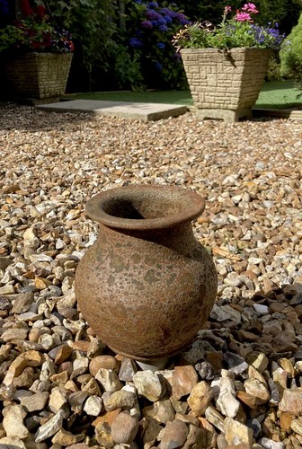 Vase terracotta handmade - vase,