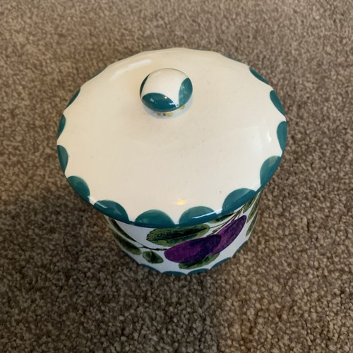 Wemyss ware plums - , lidded